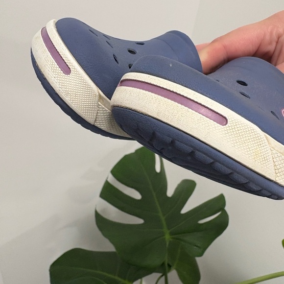 Crocs Kids Crocband Clog Purple Blue Kid's Size 6-7 - Picture 4 of 13